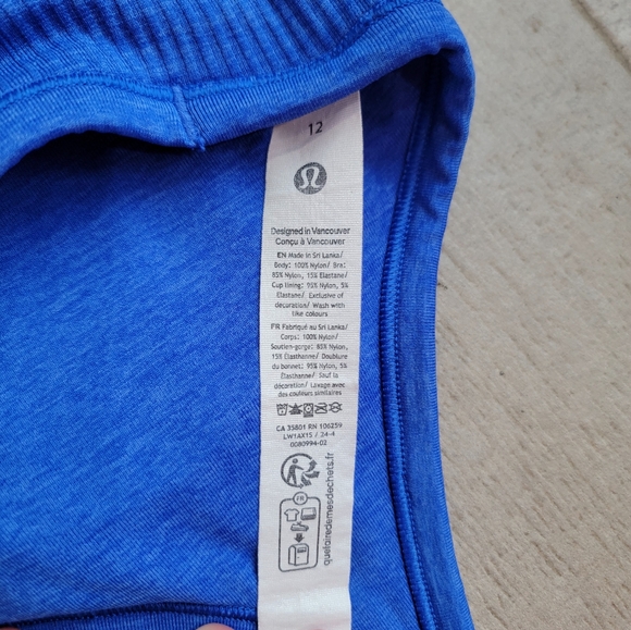 Lululemon Ebb to Street Tank Top | Blue - Picture 5 of 6